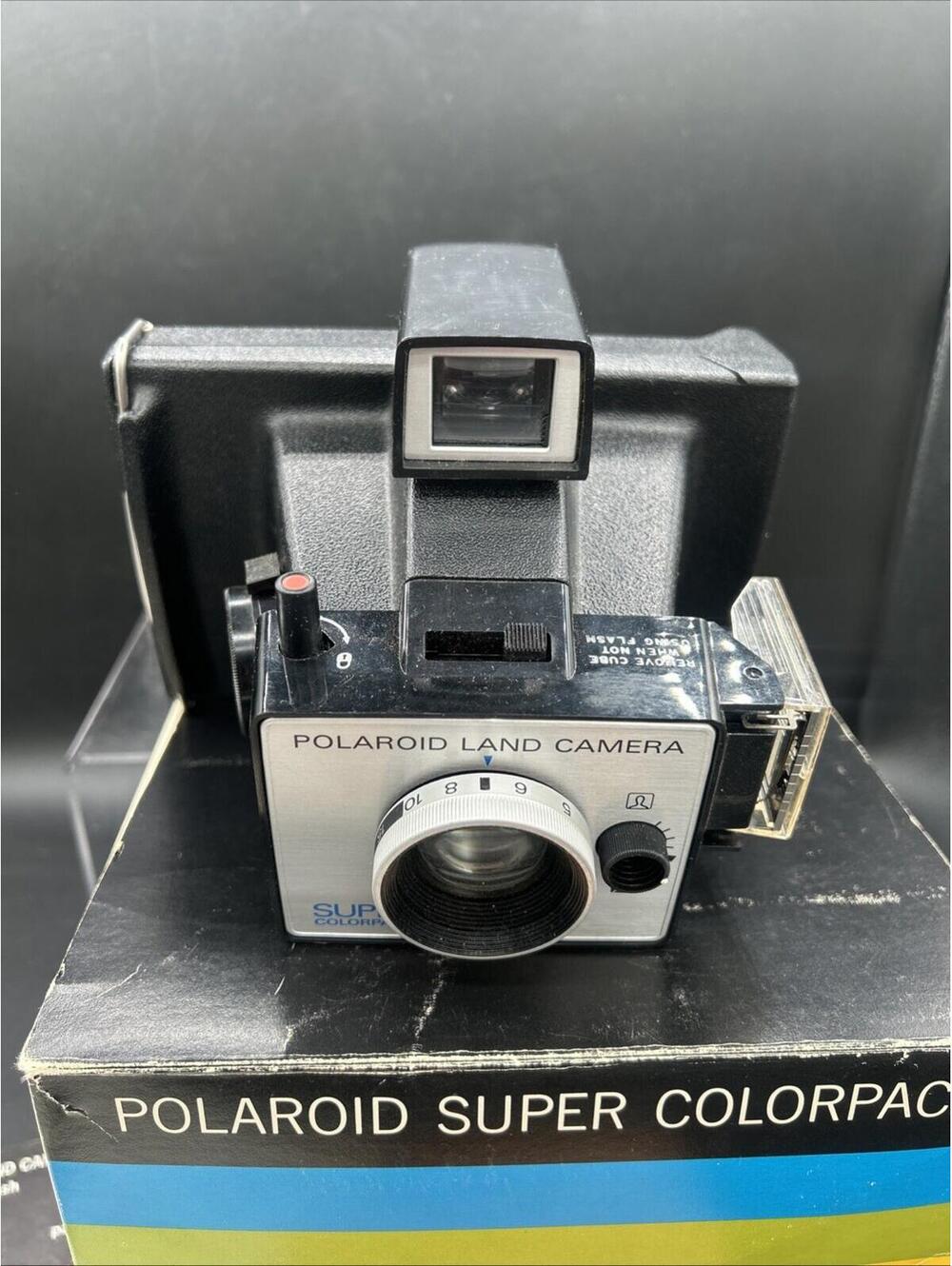 Vintage 1970’s Polaroid Super Shooter Land Camera Orig Box Manual Untested Clean - Picture 4 of 10